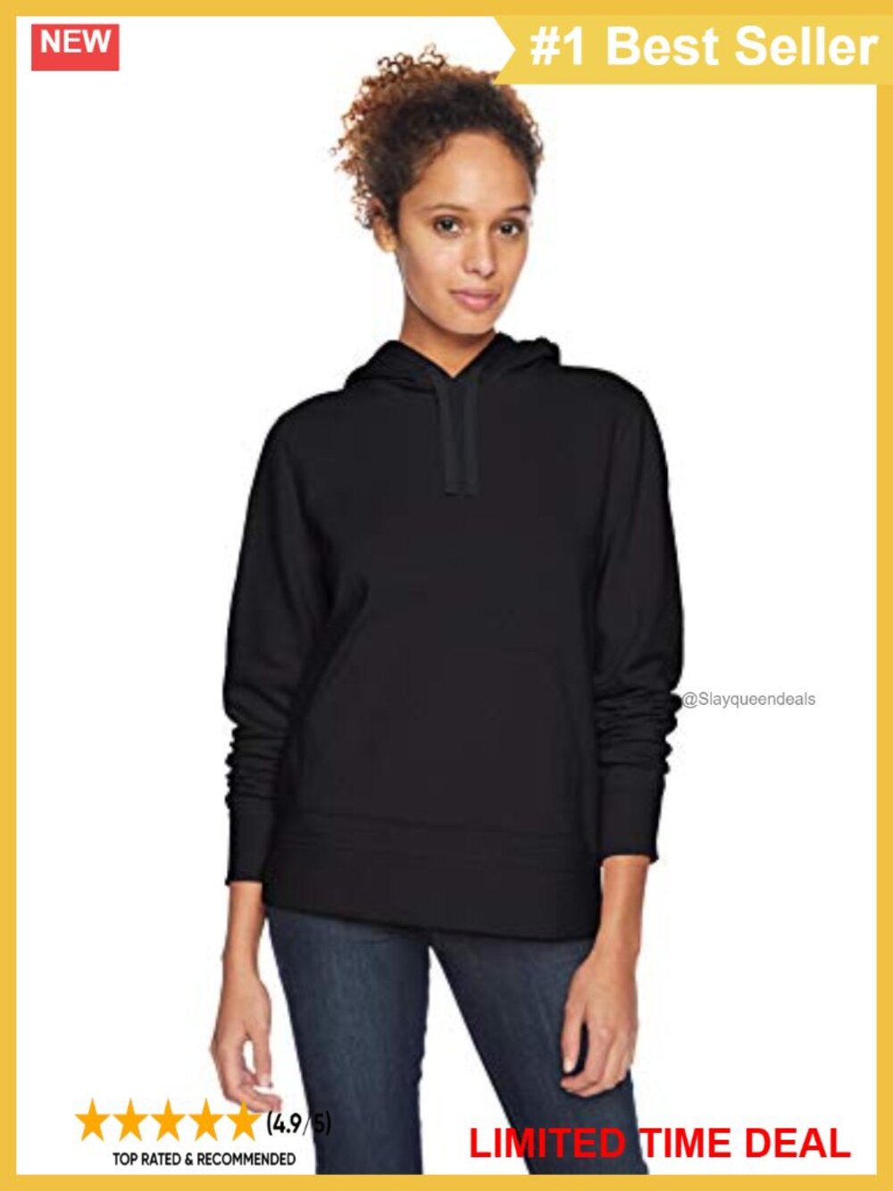 Midweight Fleece Pullover Hoodie Kangaroo Pocket Regular Fit